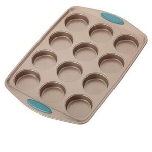 Non-Stick Muffin Pan with Blue Accents